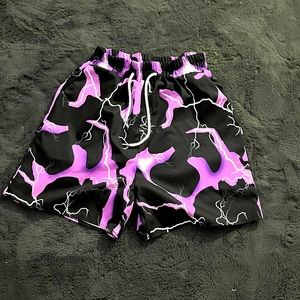 Black and purple men’s shorts